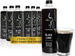 Black Lake (4.5 litres) Black Alkaline drink| 70+ minerals infused| Pack of 6 (750 ml each)