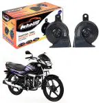 Oshotto 12V Car Horn- Trumpet Sound 2Pc Set(Low + High) For Hero Super Splendor