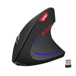 HXSJ Rechargeable Black ABS 2.4Ghz Optical Mouse - 12.5 x 6.5 x 7.6 cm