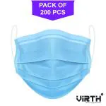 Disposable Blue Surgical Mask With Nose Pin (200PCS)