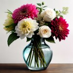 Love Creation 12x18 Size poster print for creative wall art- bohemian-vase-floral-watercolor-fine-art-print-set-7494(Non Sticker)