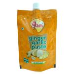 9am Ginger Garlic Paste Pouch 200g | Ready to Use Adrak Lahsun Paste| Naturally Processed, Quality Assured, Fresh Homemade Ingredients | No Added Flavor | Time-Saving Convenience | Enhance Every Dish