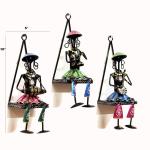 KREATIVE HOUSE Handmade metal wall decor Musician women decor metal home decor Ancient Musician Women Multicolored Set of 3