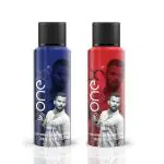 One8 by Virat Kohli Drive and Upper Cut Deodorant Spray For Men | Deo for Men (400 ml, Pack of 2)