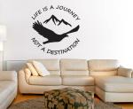 Lanstick Vinyl Black Life Destination Quotes Image Self Adhesive Wall Sticker24 inch