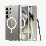 Star Craftune Spigen Ultra Hybrid Magfit Back Cover Case Compatible with Samsung Galaxy S24 Ultra 5G (TPU + Poly Carbonate | White)