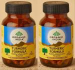 Organic India Turmeric Formula Veg Capsule Ayurvedic Medicine (2 Packs, 60 Veg Capsule in Each Pack)