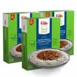 Gits Ready to Eat Basmati Rice + Rajma Masala Combo Indian Meal, Pure Veg, Heat and Eat, 1125g (Pack of 3 X 375g Each)
