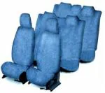 Crokrok Blue Cotton Car Seat Cover for Mahindra Scorpio (Pack of 9)