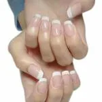 AD ESHOP | Nails Extensions Reusable Nails | Artificial Nails For Girls | Nail Extension Full Kit, Press On Nails, Acrylic Nails (Regular French Nails)