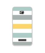 Casotec Line Texture Design Printed Silicon Soft TPU Back Case Cover for Micromax Canvas Spark 3 Q385