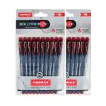 UNOMAX Boldtron 2X 1.0mm Ball Point Pens - Pack of 30 (30 Red) | Ergonomic Design, Jet Ink | Professional Smudge-Free Performance Ball Pen in Ideal for Daily Use and Fine Handwriting
