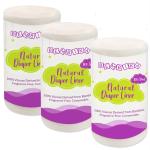 Bembika White Bamboo Diaper Liners Disposable (Pack Of 3)
