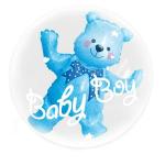 My Party Suppliers Double Bubble Teddy Bear Baby Boy Welcome Theme Foil Balloon