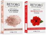 BEYORG Natural Calamine Clay and Hibiscus Powder for Anti Acne and Pimples - 200 g