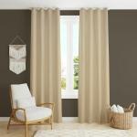PROZONE COLLECTION RISHTA Luxury Velvet 80% Blackout Curtains | Room Darking Parda | Latest Modern Parde | Premium Screens for Home Office Living Room Hall,8x4 feet,2Pcs,Cream
