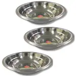 SHINI LIFESTYLE stainless steel mixing bowl, Serving Bowl, Dinner Bowl, Atta Parat 37cm, 3pc