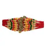Alampata Multicolor Combo of 12 Stone Rakhi Set for Men with Roli Chawal Rakhi for Brother