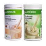Herbalife Nutrition Weight loss Combo Pack New ShakeMate with Formula 1 Vanilla flavor (1000 gm) Protein Shake (500 g, 500 g, Vanilla, Unflavored)