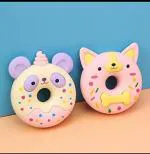 Jellify Thermoplastic Elastomers Donut Shaped Erasers 7 Cm Size For Kids (Pack Of 2)