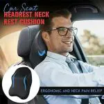 JOBBER Memory Foam Car Neck Rest Cushion Pillow Ergonomic Neck Support, Neck Support Head Rest Pillow Office Chair Neck Travel for All Cars Support Loaded with Cleaner (Car Neck Pillow)