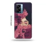 Tweakymod Printed Shy Girl Back Cover For Oppo K10 5G