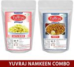 Yuvraj Boondi Bikaneri Premium Quality Raita Boondi and Sing bhujiya pack (400 gm x 2 )