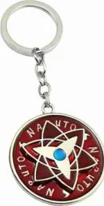Blue Aura Jainsburys Red Metal Naruto Spinning Rotating Keychain And Key Chain
