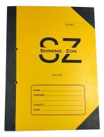 Shining Zon 560 GSM Multicolor Cloth Corner Spring File Board, Cobra Clip File for Document, Certificates, Reports, Page Holder, Presentation - Pack of 42