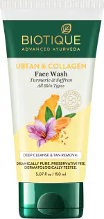 BIOTIQUE UBTAN & COLLAGEN Face Wash 150ml
