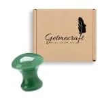 Getmecraft Green Handmade Jade Mushroom Gua Sha Scraping Massage Tool For Spa Relaxing