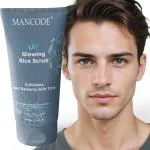 Mancode Glowing Rice Scrub 100ml | For Glowing & Radiant Skin | For All Skin Type | Helps to Deep Cleanse & Nourish skin | Ssrub For men & Women | Pack Of 1