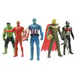 Humaira Avengers Super Hero Action Figure Toy for Kids Boys, 5 inch (Pack of 5)