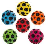 Homezy Super Bouncing Moon Crater Texture Ball Bounce Ball Random Colour