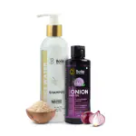 Belle ORGANICS Rice Water Shampoo 250ml and Onion Oil 100ml (Combo Pack of 2)