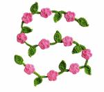 The Lovely Creations Handmade Pink and Green Flowers Garland