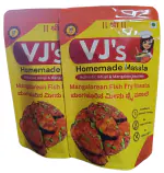 VJS HOMEMADE MASALA - Mangalorean Fish Fry Masala Powder 400 grams (Pack of 2, Each 200gm), Zip Lock Pack