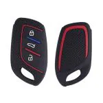 Cloudsale Black Car Key Cover For Zs Ev, Mg Astor 3 Button Smart Key