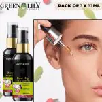 GreenLily London Rosehip Serum For Radiant Glow, Less Fine Lines, Dark Circle Removal (50 ml)(PC-2)