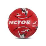 Vector X Blitz Soccer Ball PVC Embossed Hand Stitched 6 Panel Football For Training and Match (Red) Size-5