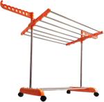 Tnc Orange Steel Plastic Floor Cloth Dryer Stand Smarty Economy- 01 1T 104
