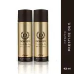 DENVER Prestige Combo Deodorant Spray - For Men (400 ml, Pack of 2)