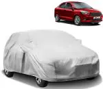 CARNEST Car Cover For Ford Figo Aspire (With Mirror Pockets) (Silver)