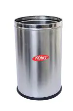 Shapes Silver Stainless Steel Dustbin