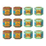 Tiger Balm Red & White Ointment Combo | Effective Relief From Muscle Pain, Joint Pain, Back Pain, Knee Pain, Headache & Stuffy Nose | Ayurvedic Pain Relief Balm | 21ml | Pack of 12 | 6 Red & 6 White