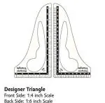 HIRDAY Combo of Tailoring Scales-One French Curve 6 Shape with Marking (36 cm) and Four Accurate French Curve (Without Marking), One French Curve (Mundha) & 2 pcs of Triangle Curve (Set of 8)