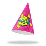 Festiko Superhero Theme Cone Hats (Pack of 10 - Hat 8), Superhero Party Cone Hats, Superhero Theme Birthday Hats, Superhero Theme Party Wearables