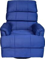 Recliners India Fabric Manual Swivel & Rocker Recliner (Finish Color - Blue, DIY(Do-It-Yourself))