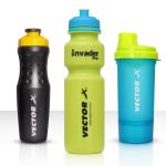 Vector X Sports Combo Of Super Protein Shaker & Invader Water Sippers, Active Water Bottle Pack of 3