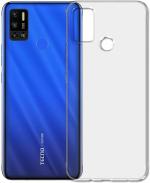 COVERBLACK Rubber Back Cover Compatible model for Tecno Spark 6Air - KE6j - Transparent